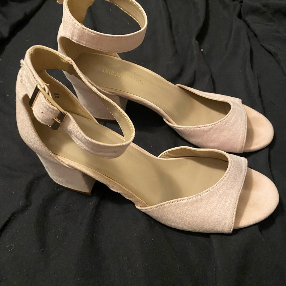 Dream Pairs Women's Pink Block Heel Sandals